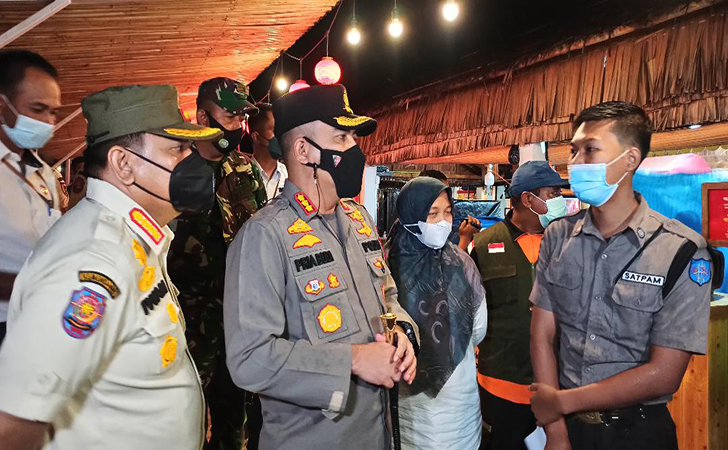 Polresta Pekanbaru Razia Prokes Warung dan Cafe