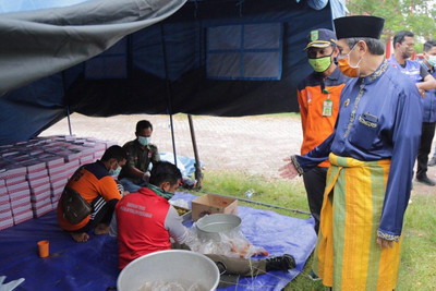 Makanan Dapur Umum Pemprov Riau Distribusikan Dinas Sosial Pekanbaru