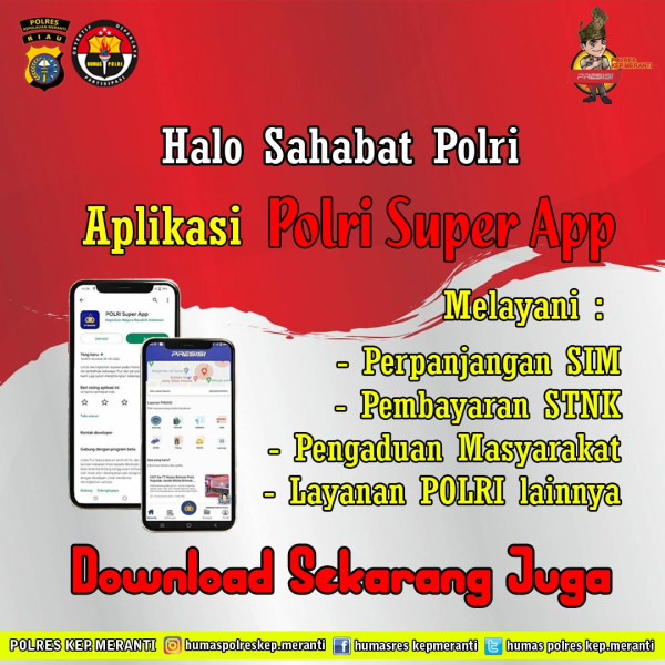 Kapolres : Silahkan Diunduh agar Masyarakat Mudah dapat Informasi dan Layanan Polri