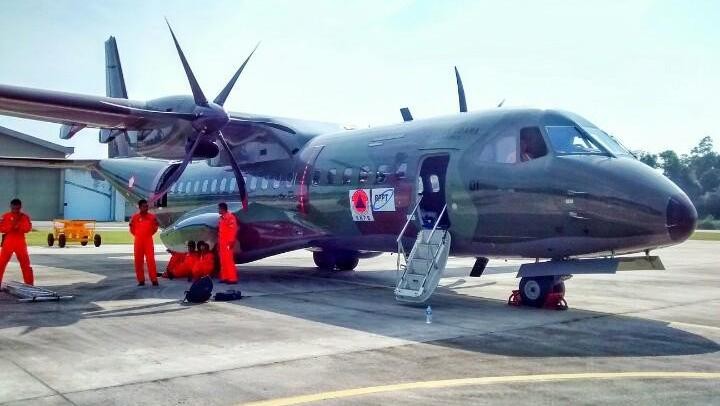 Pesawat Canggih CN-295 milik TNI AU dikerahkan,BNPB Lakukan TMC Cegah Kebakaran Hutan di Riau