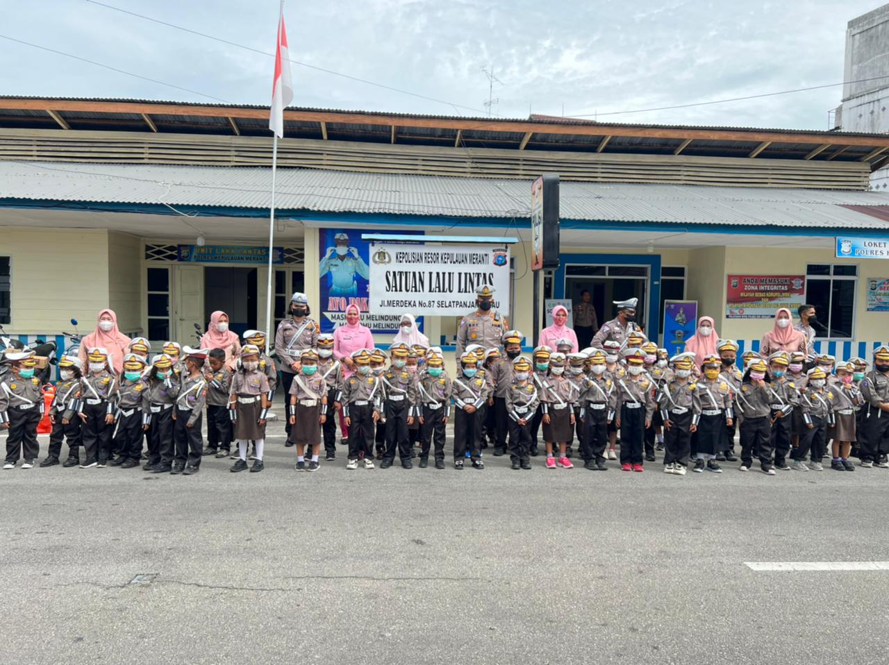 Lewat Polsana, Sat Lantas Polres Meranti Laksanakan Program Dikmas Lantas